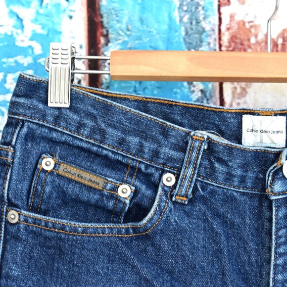 Women's Calvin Klein Jeans Straight Leg Jeans SIZE 11 Rinse Wash - Picture 3 of 8